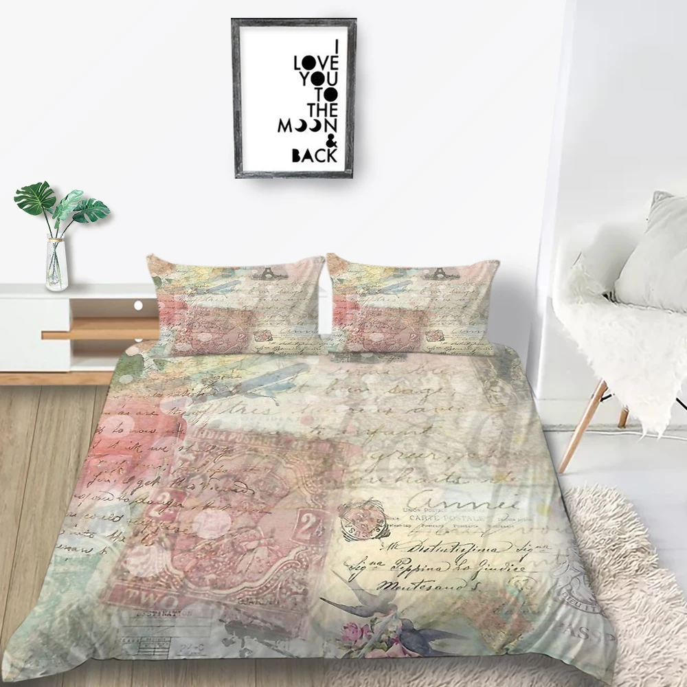 Набор постельных принадлежностей с 3d принтом с рисунком панды пододеяльник двойной полный размер королева с наволочкой 3 шт - Цвет: 4
