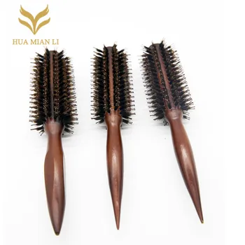 

1pcs Pent Hairbrush Round Comb Anti-static Curly Brush Wood Handle Hair Brush Fluffy Comb Comb for Hairdress pentes e escovas