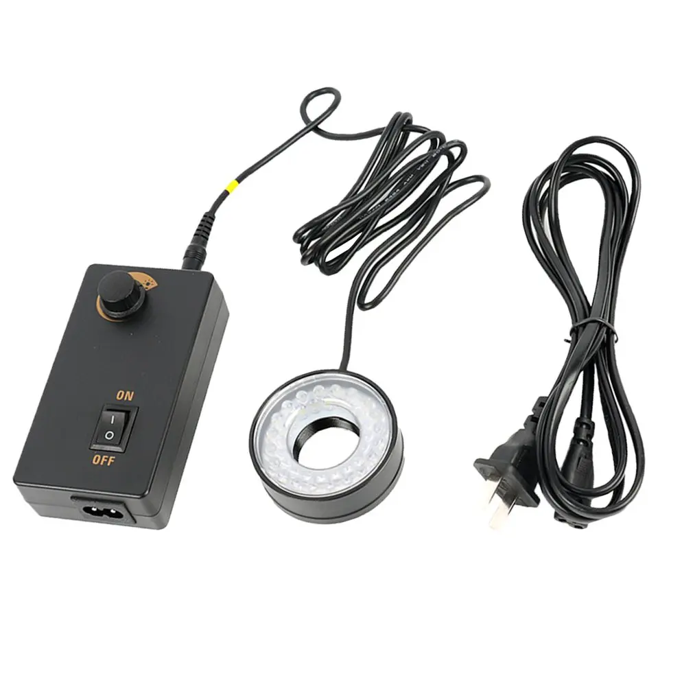 Adjustable 40 LED Ring Light Illuminator Lamp for Industry Stereo Microscope