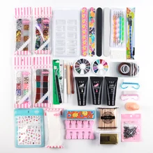 Маникюрный полигелевый набор для наращивания ногтей, кисти для кутикулы, оранжевые палочки, набор профессиональных маникюрных инструментов, аксессуары TR766