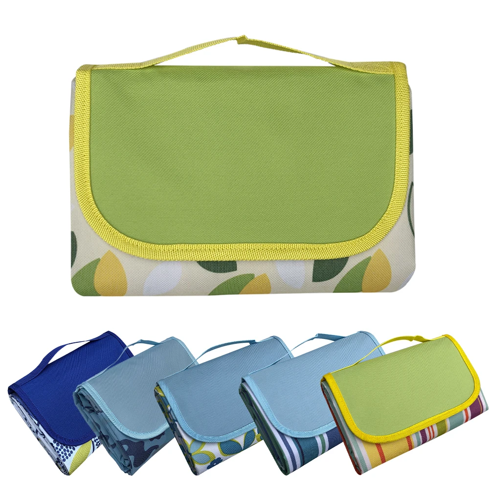 145x180cm Waterproof 600d Oxford Foldable Outdoor Sleep Camping Mat Widen Picnic Mat Stripe Beach Blanket Baby Multiplayer Mat Camping Mat Aliexpress