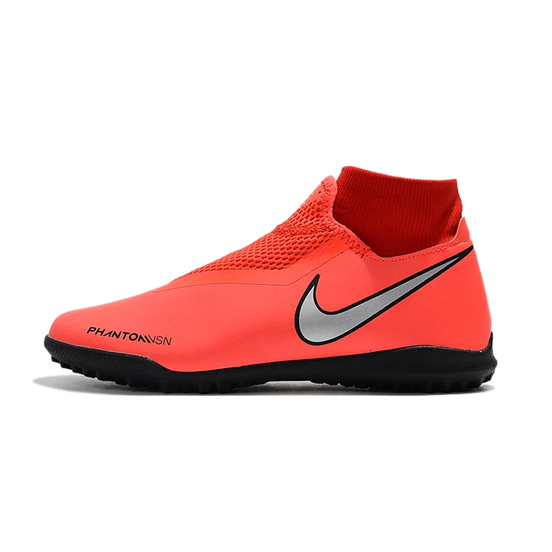 Nike Phantom Vison Academy DF TF 39-45 футбольные бутсы, кроссовки, мужские футбольные бутсы, мужские синие бутсы, дерн обувь, мужские бутсы красного цвета - Цвет: Красный