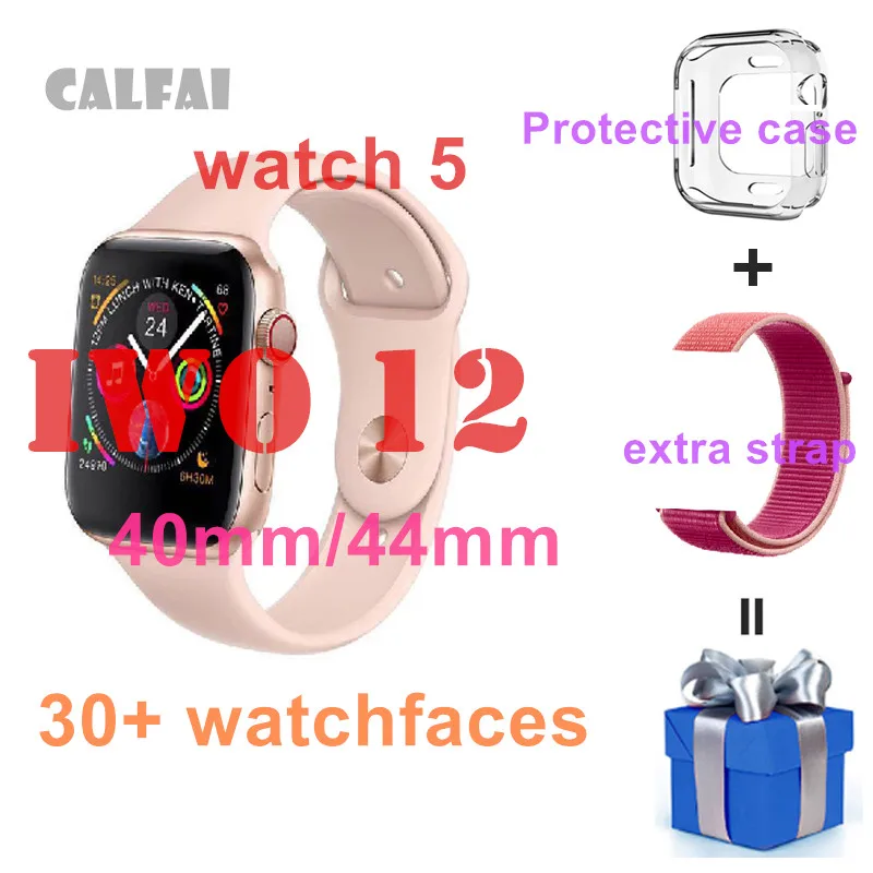 

Watch 5 IWO 12 Bluetooth Smart Watch 1:1 SmartWatch 40mm 44mm Case for Apple iOS Android phone Heart Rate PK IWO 11