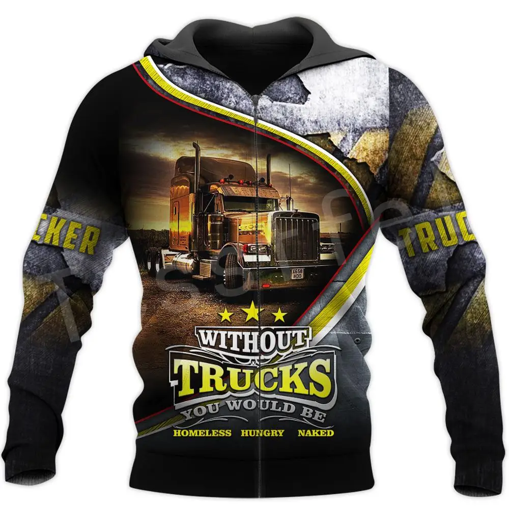 

Tessffel Truck Trucker Driver Pullover Tracksuit Fashion Crewneck Casual Men Women 3D printed Sweatshirts/Hoodies/jacket