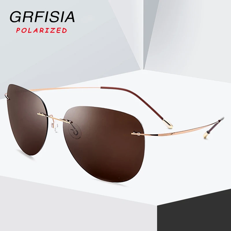 Мужские солнцезащитные очки с поляризацией из титана|Мужские очки| |