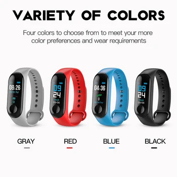 

Smart Watch M3 Bluetooth Smartwatch Fitness Tracker Smart Bracelet Blood Pressure Heart Rate Monitor Smart Band For Android IOS