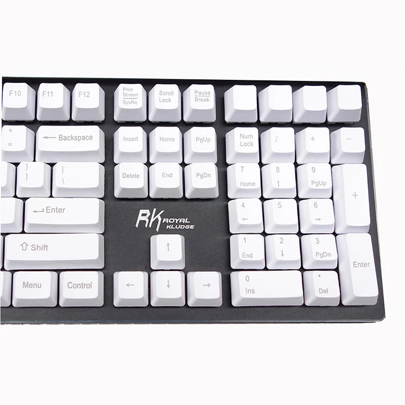 OEM белый толстый PBT Keycaps ANSI ISO макет Топ сторона печати пустой для вишни MX