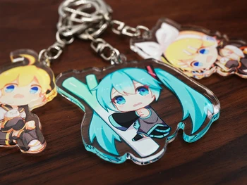 

VOCALOID 2 Anime Game Hatsune Miku Rin Len Acrylic Keychain