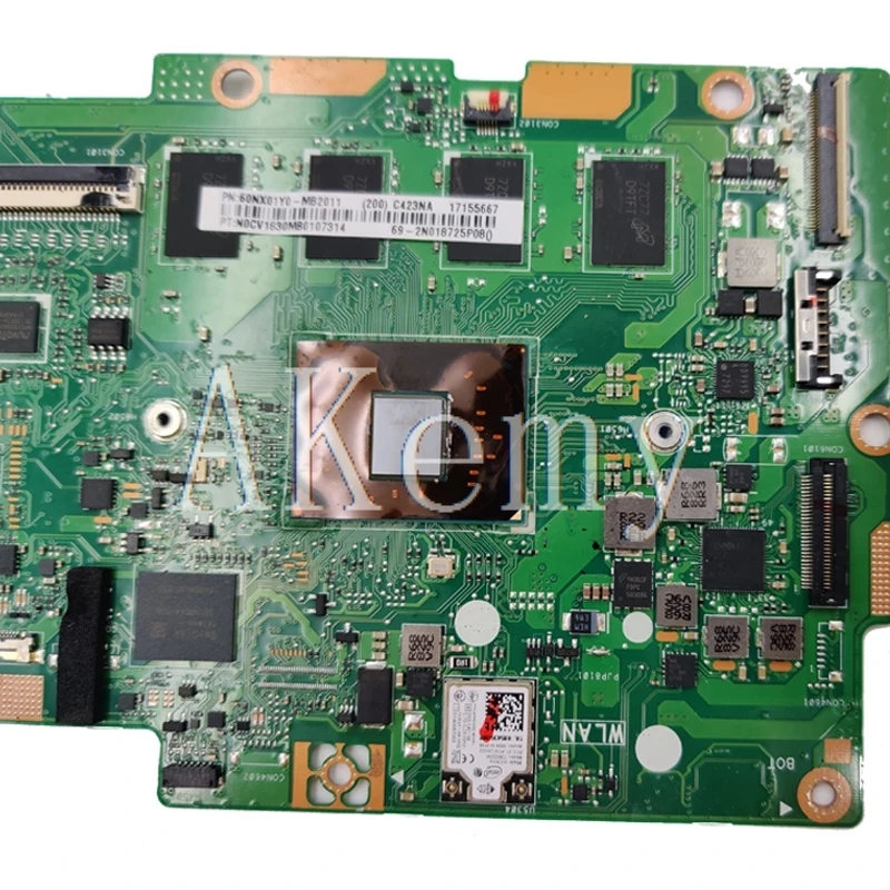 C423NA материнская плата для ноутбука 32 Гб SSD для ASUS Chromebook C423NA C423N C423 N3350 cpu 4 Гб ram оригинальная mianboard ТЕСТ ОК