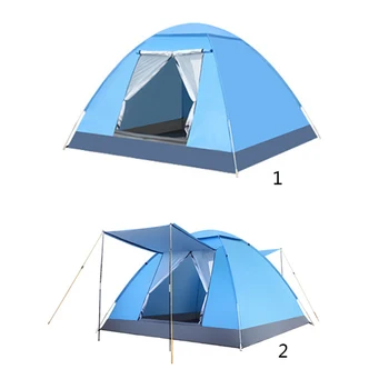 

4 Person Tents with Instant Setup Double Door Waterproof Tent Automatic Camping Tent Anti UV Awning Tents Outdoor Sunshelter new