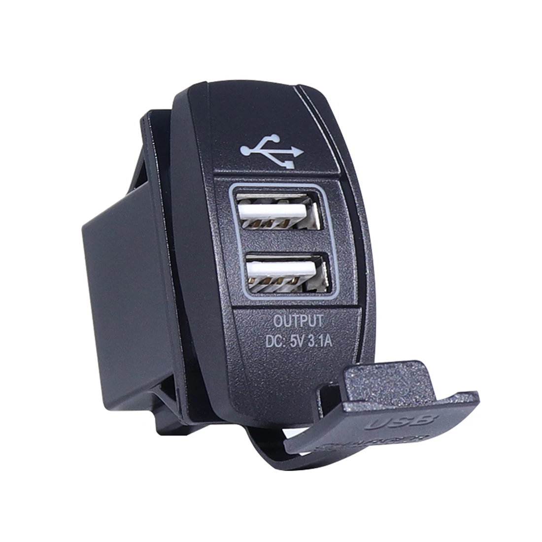 Автомобильное USB зарядное устройство прикуриватель адаптер питания 12-24 В 3.1A двойное USB зарядное устройство для автомобиля лодки мотоцикла грузовика ATV