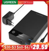 UGREEN – boîtier pour disque dur externe 3.5 2.5, 3.5 pouces, SATA SSD, UASP, USB 2.5 vers SATA III