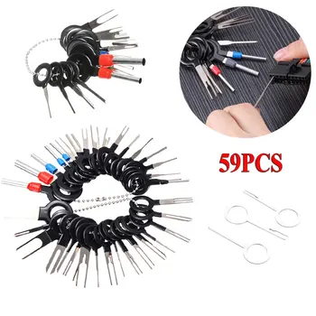 

59Pcs/set Car Wire Terminal Removal Tool Kit Auto Electrical Crimp Wiring Connector Pin Repair Tool Set