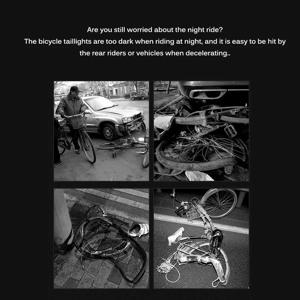 Велосипедный задний USB Перезаряжаемый Водопроницаемый светодиодный светильник лампа безопасности Предупреждение стробоскоп свет умный тормоз с 5 режимами света