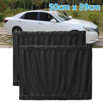 

Vehicle Curtain Black Kit Universal Auto Adjustable Van SUV VIP Window Anti-UV
