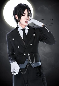 Image 3 - Anime Black Butler 2 Kuroshitsuji Sebastian Michaelis Cosplay Kostüm Unisex Uniform