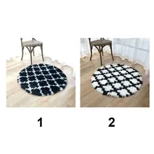 90 см акриловое волокно подарок Декоративные Гостиная круглый домашний офис коврик отель удобные кафе спальня ресторанов мягкий