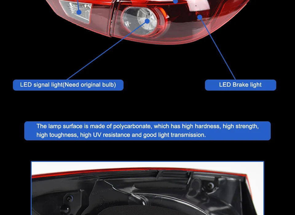 Задний фонарь для автомобиля- Mazda 3 Axela светодиодный задние фары, противотуманные фары Дневные ходовые огни DRL Тюнинг автомобилей Автомобильные аксессуары