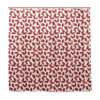 

Graceful Romantic Spring Theme Abstract Wings Beauty of Nature Home Decor Shower Curtain Sets with Hooks Polyester Fabric Great