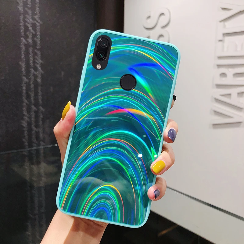 Радужный зеркальный глянцевый чехол для huawei P30 P20 mate 20 Lite mate 30 Pro Y5 Y6 Y7 P Smart для Honor 8X 7C 20 Pro 10i 20i