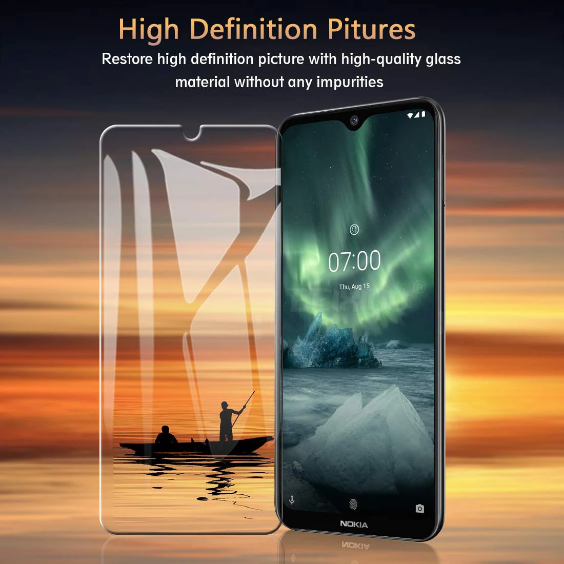 Полное закаленное стекло для Nokia 7,2 стекло протектор экрана 2.5D 9h закаленное стекло для NOKIA 7,2 пленка