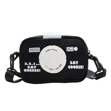 Новейшие стильные детские сумки-мессенджеры, Брезентовая сумка для камеры, дикий Кошелек для монет для девочек, мини крутая сумка, модные детские сумки