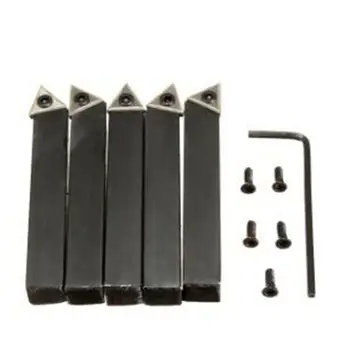 

5pcs/set Turning Tool Holder Carbide Insert Wrench Box Tooling Boring Lathe Bar