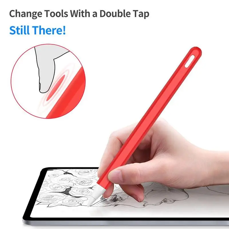Защитный чехол для Apple Pencil 2, не царапающий стилус, чехол Penpoint, силиконовый защитный чехол, не скользит для iPad Pencil 2