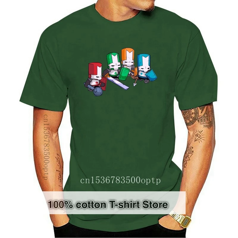 Camiseta de Castle Crashers remaster the element para hombre y mujer, camisa  de estilo clásico a la moda, negra, azul marino|Camisetas| - AliExpress
