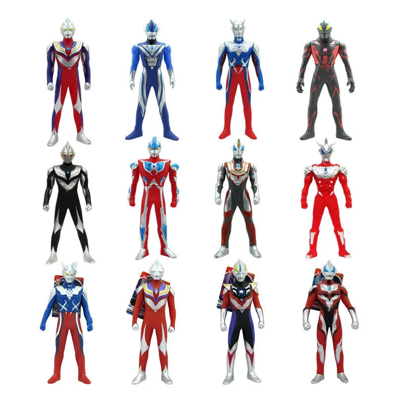 Мягкая резиновая игрушка монстра в сборе Ultraman Zero Tiga Belial Battle Kaiju модель фигурка