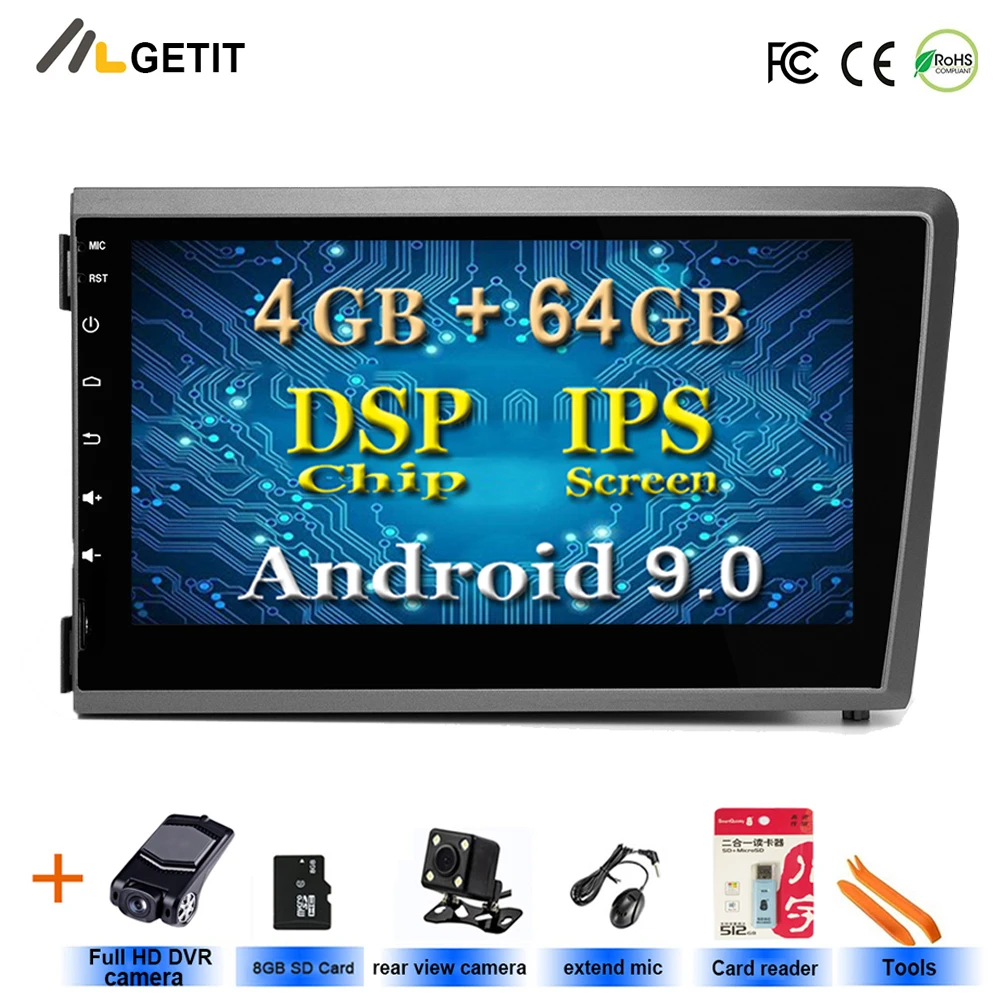 Flash Deal DSP Chip Android 9.0 Car Stereo multimedia Player GPS for Volvo S60 V70 XC70 2000 2001 2002 2003 2004 with wifi BT Radio GPS 0