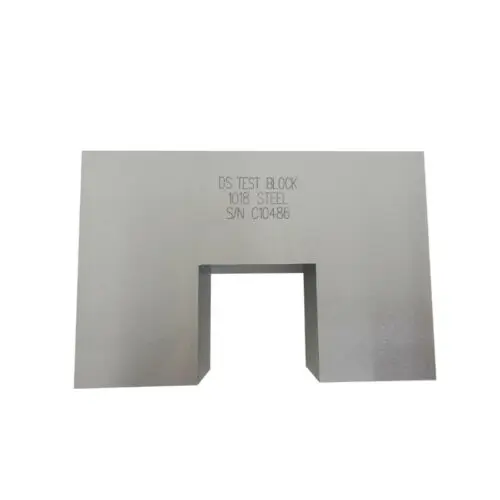Ray-Check AWS-DS Sensitivity Distance Calibration Block carbon steel test UT block