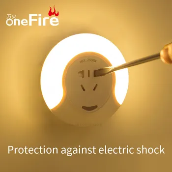 

Wanhuo Remote Light Induction Led Night Lamp Bed Lamp Bedside Socket Type Wireless Plug-in Radio Lamp Super Bright