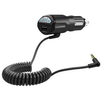 

3.5mm Audio USB Charger Adapter Music Receiver AUX Stereo Handsfree Car