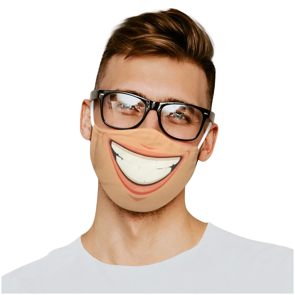 3D креативная забавная маска Mascarilla унисекс для улицы Реалистичная лица с аниме