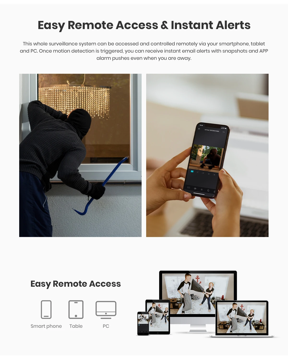Indoor à Prova de Intempéries k ao ar Annke Ultra 8mp Poe Câmera 4 Livre Rede Dome Exir Night Vision E-mail Alerta Cctv 1 pc hd 9 Câmeras de vigilância