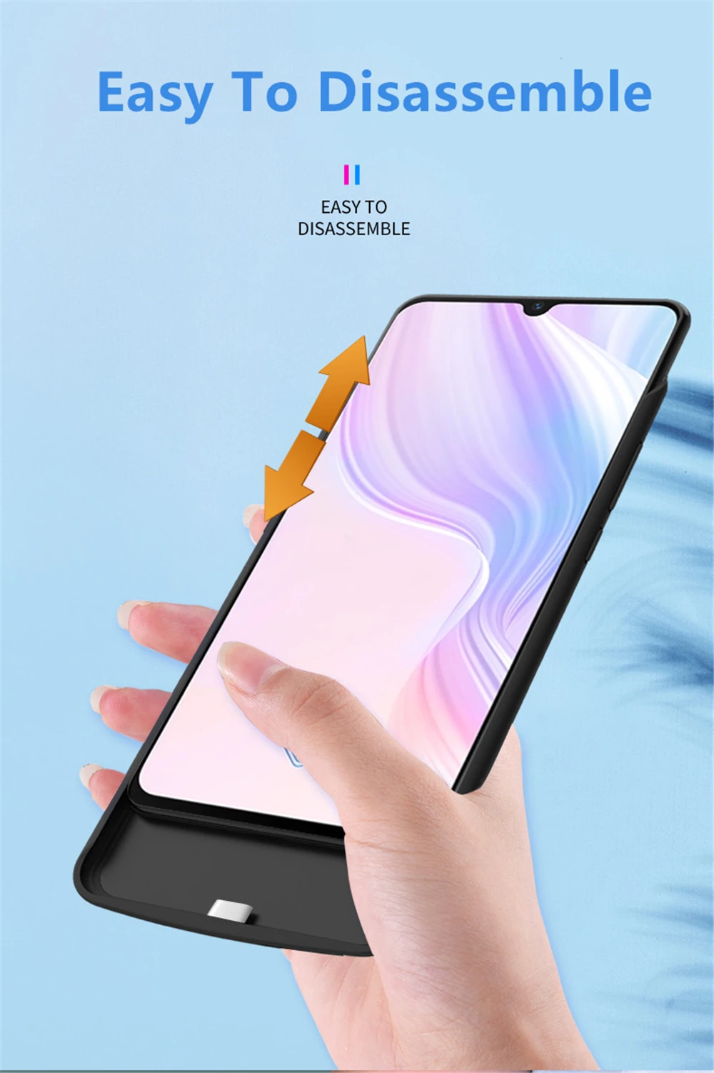 6500 мАч зарядное устройство чехол s для VIVO Y9S чехол питания внешний аккумулятор чехол для VIVO Y9S power Bank чехол для зарядки s