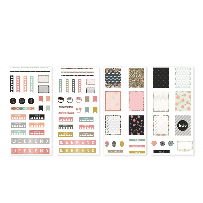 3 Mr. paper 24 дизайна 4 шт./лот на основе Sketchbook Deco Наклейки из бумаги васи Скрапбукинг пули журнал популярный деко постельное белье наклейки - Цвет: 3