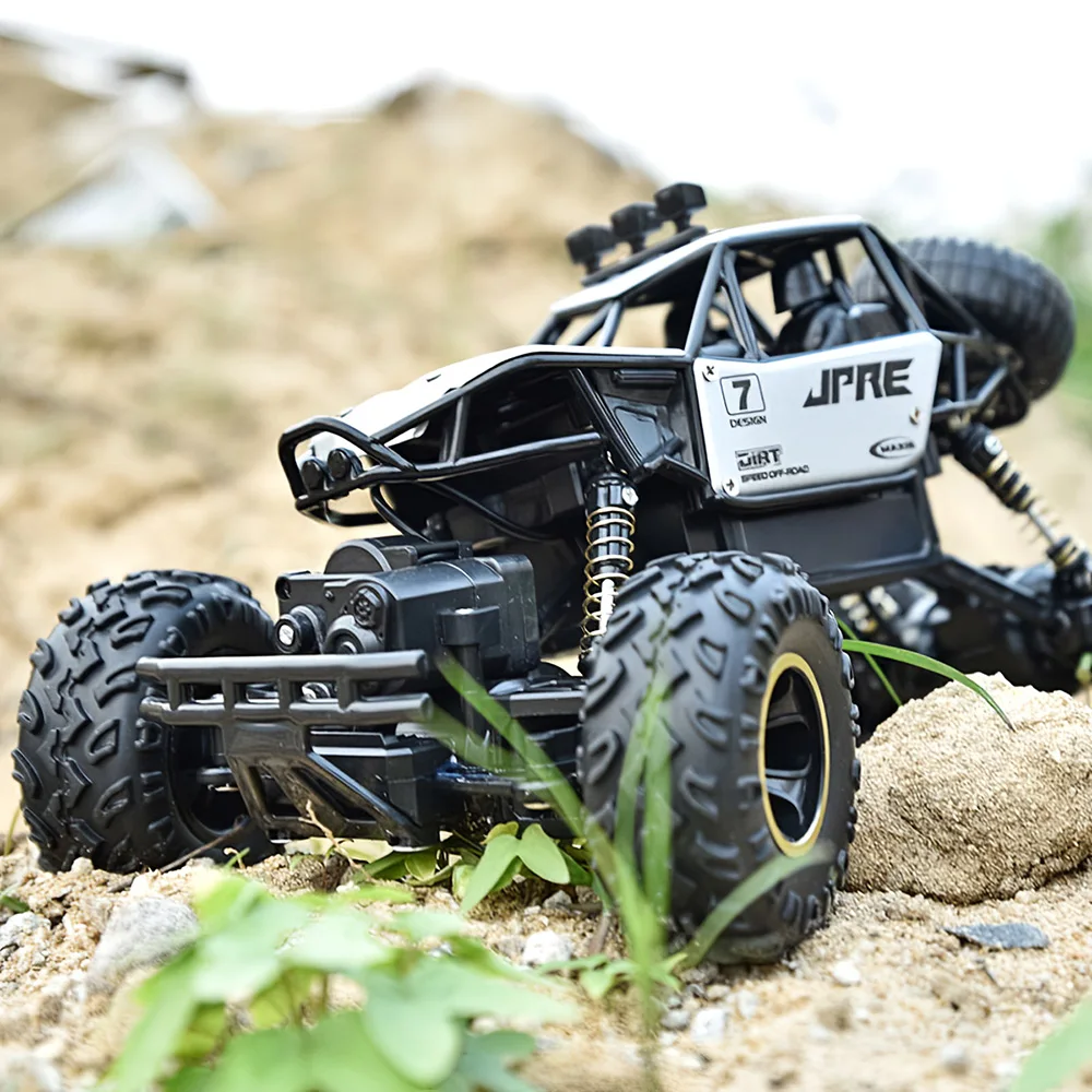 1/16 2,4 GHz 4WD RC автомобиль внедорожный Багги сплав Материал 15 км/ч высокая скорость RC альпинистский автомобиль RTR пульт дистанционного управления игрушки для детей начинающих