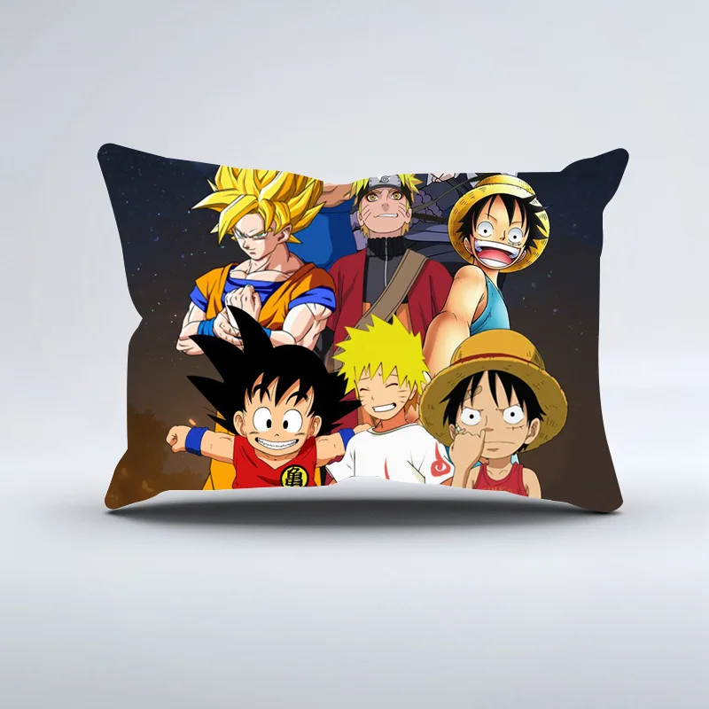 Dragon Ball Комплект постельного белья 3D Роскошные одеяла и комплекты белья Наруто Комплект постельного белья королевского размера японское постельное белье хлопковый комплект постельного белья