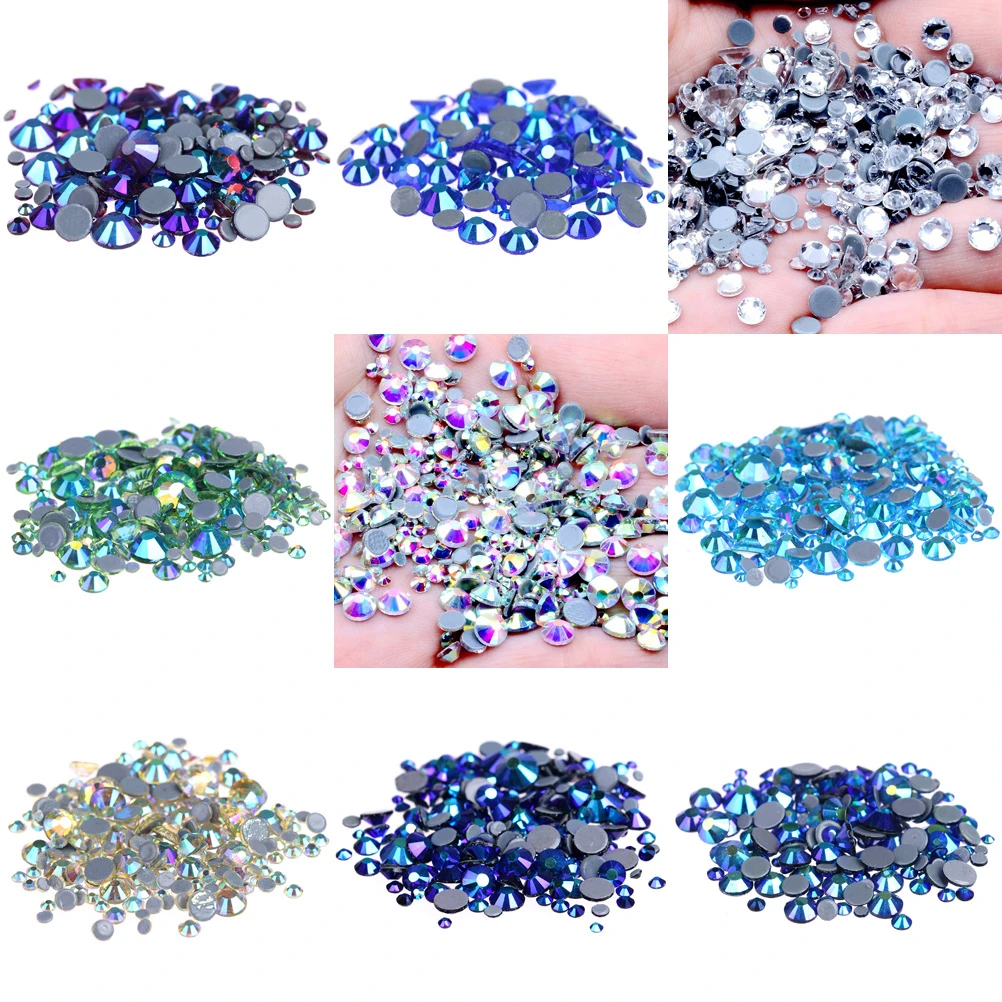 Стразы Cтразы горячей фиксации стеклянные стразы с плоской задней стороной AB