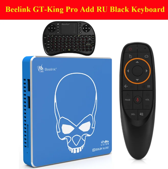 4GB 64GB RU black Beelink GT-King Pro Android 9.0 Smart TV BOX 4GB 64GB Amlogic S922X-H BT 4.1 2.4GHz+5.8GHz Hi-Fi Lossless Sound TV BOX In Stock - Цвет: 4GB 64GB RU black