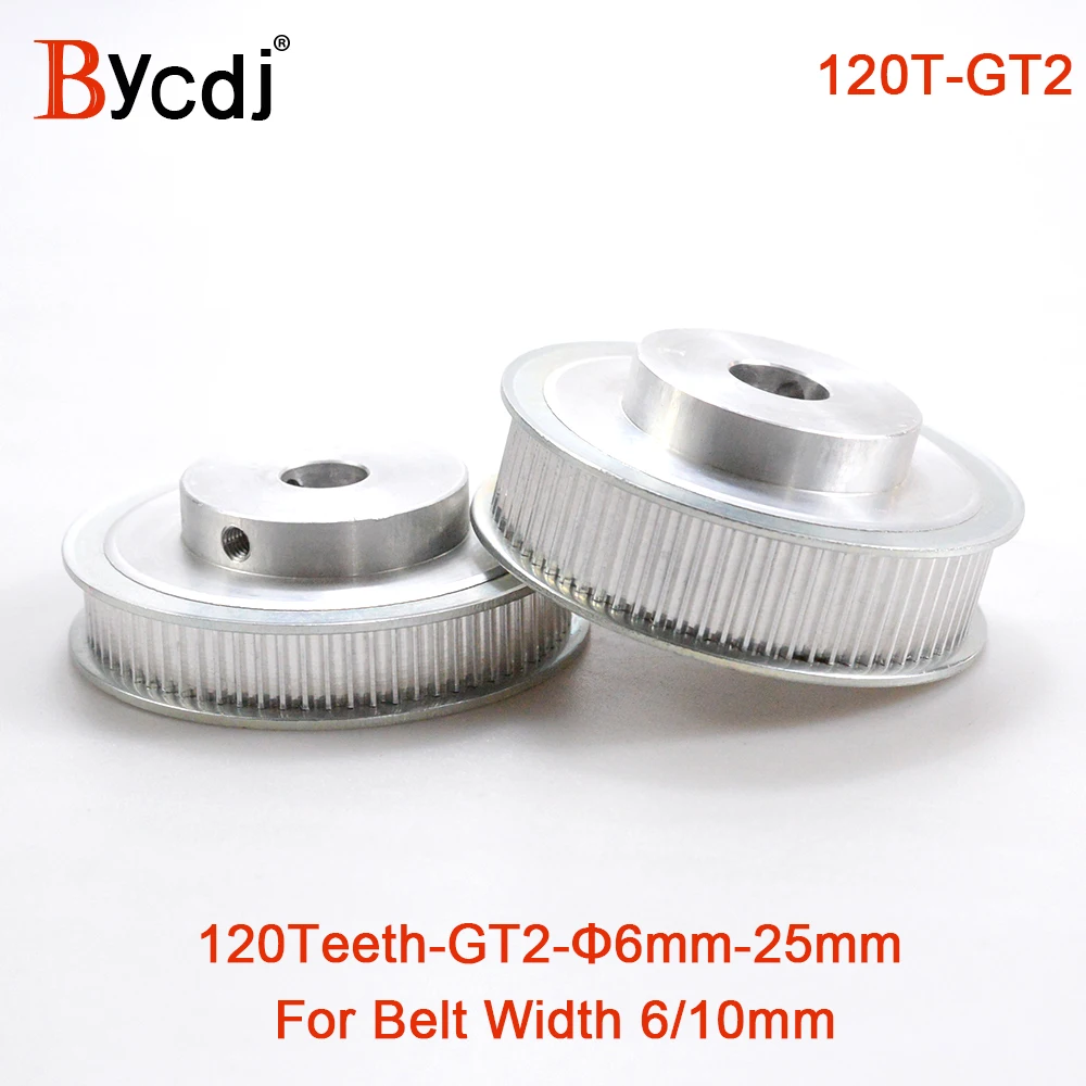 GT2/2GT 120 Teeth Timing Pulley Bore 6-15mm for Belt Width 6/10mm 120Teeth 120T 