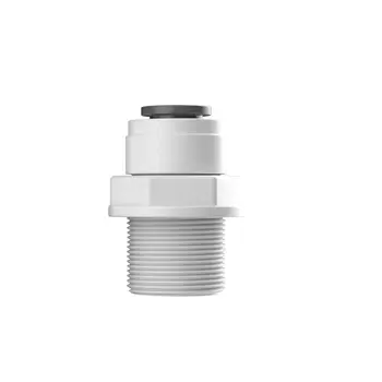 

1/2" BSPT Male Thread - 3/8" Plastic RO Water Quick Connector 9.5mm Straight PE Pipe Fitting Filter System Purifier Accessories