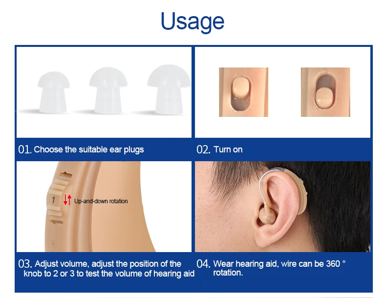 BTE звуковой слуховой аппарат для Регулируемый слуховой аппарат возрастное Ухудшение слуха слуховые аппараты вспомогательные наушники и внешний звуковые усилители