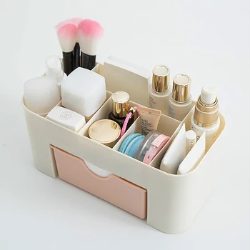 

Saving Space Desktop Storage Box for Office Home Storage Cosmetic Makeup Storage Drawer Type Box 6 Grids Brush Lipstick Holder