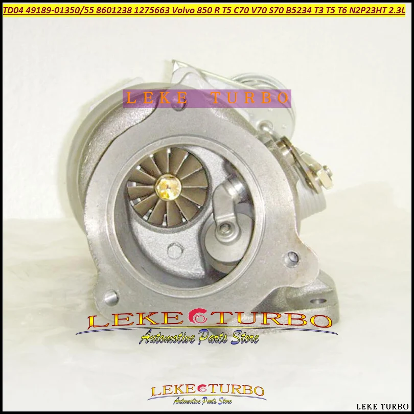 Turbo TD04 49189-01350 49189-01355 8601238 1275663 Turbocharger For Volvo 850 R T5 C70 V70 S70 B5234 T3 T5 T6 N2P23HT 2 (5)
