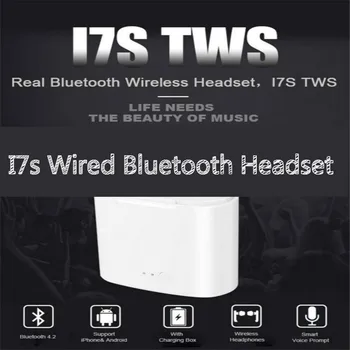 

i7s tws mini True wireless stereo Bluetooth Earphone Headset Handfree Earbuds with microphone Charging bin for iphone xiaomi