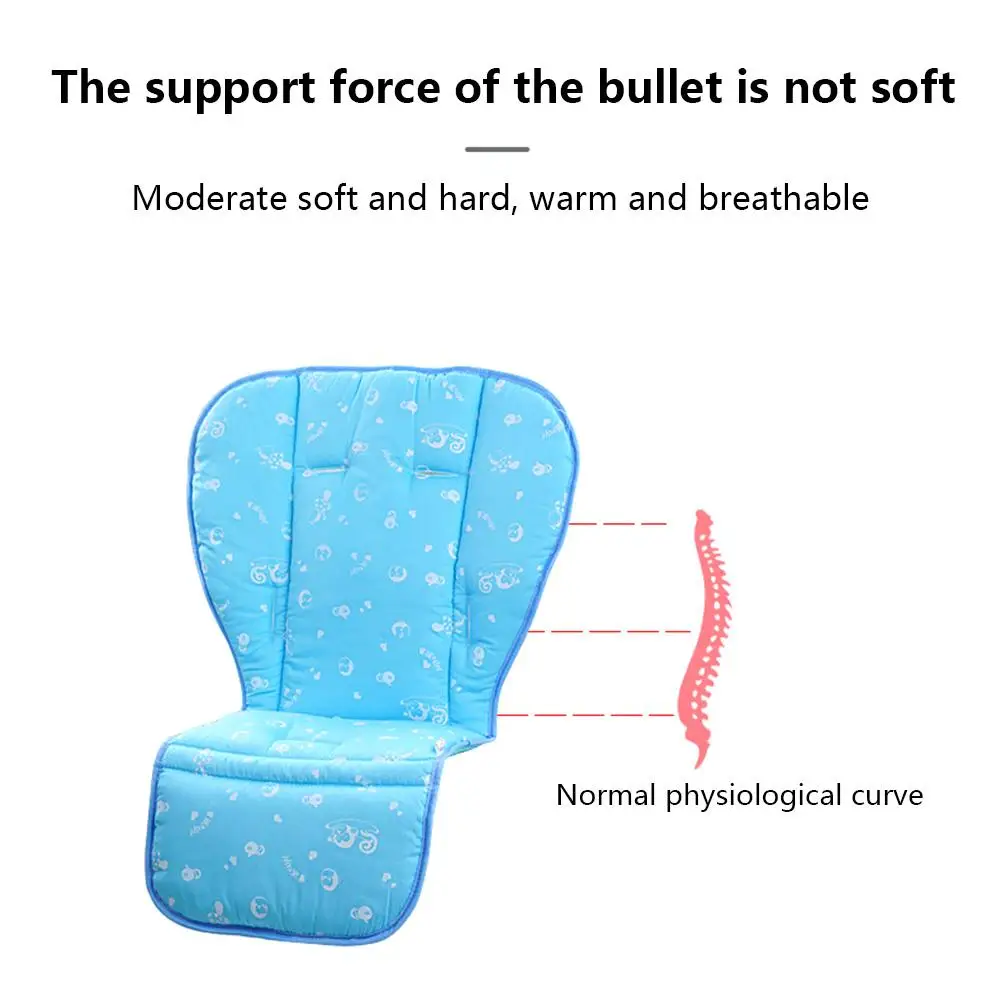 Новая удобная детская коляска коврик из хлопка четыре сезона Универсальная Мягкая Подушка седла коляска столик для кормления малыша