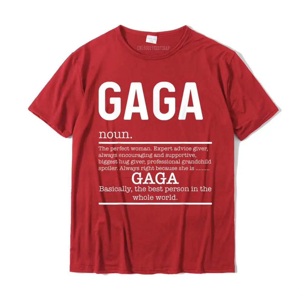 Printed Custom Normal Short Sleeve Lovers Day Tops Tees 2021 New Fashion Round Neck 100% Cotton T-Shirt Men's T-shirts Funny GaGa Definition Grandma Mother Day Gifts T-Shirt__MZ22930 red